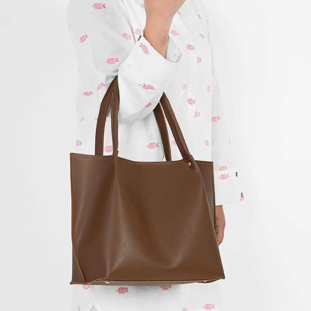 Elite Excel Brown Women’s Tote Bag
