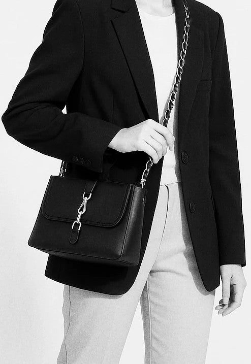 Elite Excel Clarent Bag – Stylish Black Shoulder Tote